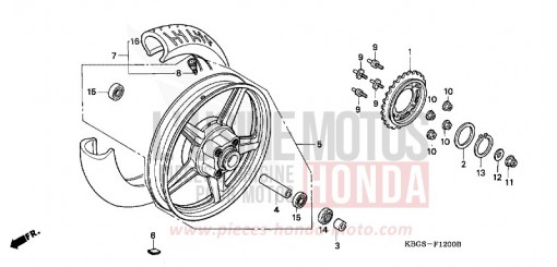 HINTERRAD (1) CB250R de 1994